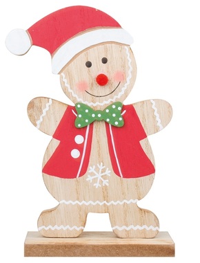 Standing Wooden Gingerbread 16,5 cm 