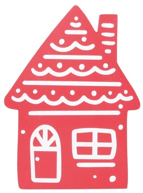 Standing Wooden House 15 cm 