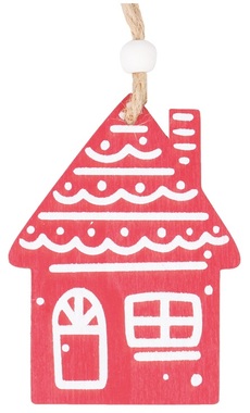 Hanging Wooden House 8,5 cm 