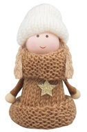 Girl in Ochre Knitted Sweater 10 cm 