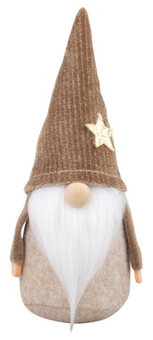 Standing Gnome Brown 17 cm 