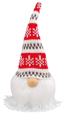 Standing Gnome LED lighting with Norwegian Hat 17 cm 