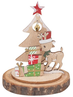 Standing Wooden Deco Deer 10 cm