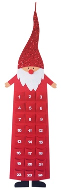 Felt Advent Calendar Gnome Red 124 cm 
