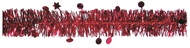 Tinsel Garland w/Stars 200 cm 3. RED