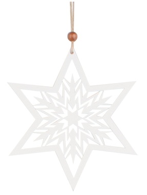 Hanging Wooden Star 15 cm 
