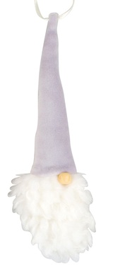 Hanging Gnome with Grey Hat 18 cm 