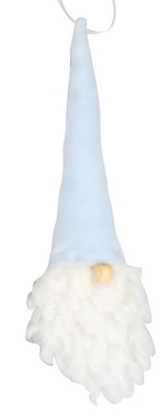 Hanging Gnome with Light Blue Hat 18 cm 