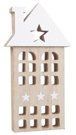 5578 Dřevěný domeček s komínem 18 cm -1