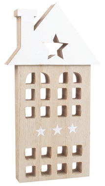 Standing Wooden House 22 cm 