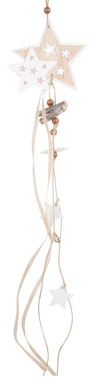 Hanging Wooden Star with Tassel 63 cm 