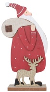 Standing Wooden Santa 12,5 x 23,5 cm 