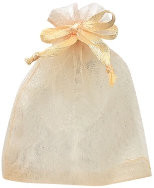 Apricot Organza Bag 5x7 cm