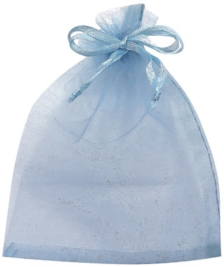 Sky blue Organza Bag 26x35cm