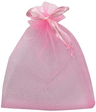 Pink Organza Bag 9x12cm