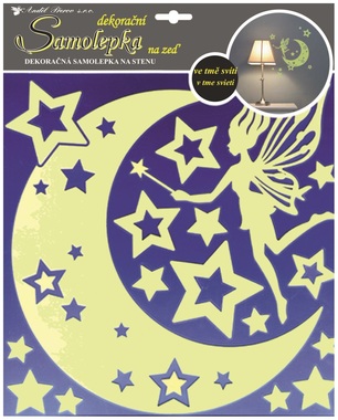 Wall Sticker Glow in the Dark 32x31 cm, Fairy