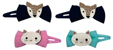 Hair Clips Fox/Cat 2 pcs