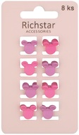 Hair Clips Mouse 8 pcs