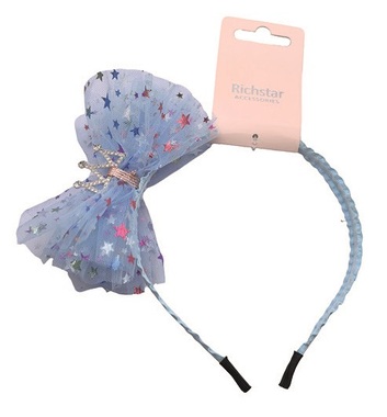Blue Crown Headband, circumference 37 cm