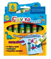 Felt-tip Pen for Fabric, 6 colours