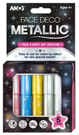 FACE DECO Metallic 5 colours paper pack, 3.8 g each