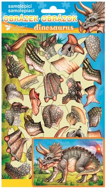 Puzzle Sticker 14 x 25 cm, Triceratops