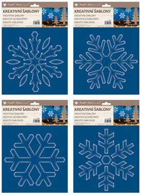 Creative Plastic Stencils - Large Snowflakes 25 x 35 cm 