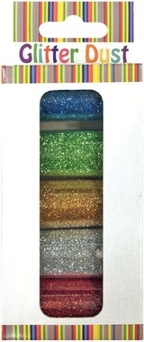 Glitter Powder 5 x 6 g, 5 colours