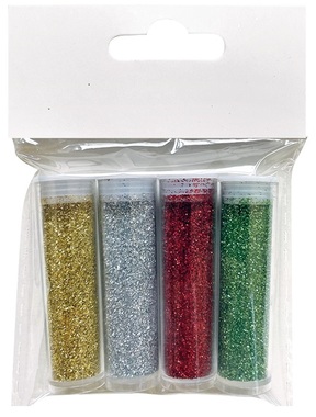 Glitter Powder 4 x 6 g, 4 colours