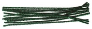 Chenille Stems 29 cm, 12 pcs, Green, Shiny