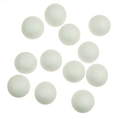 Polystyrene DIY Balls 3 cm, 12 pcs