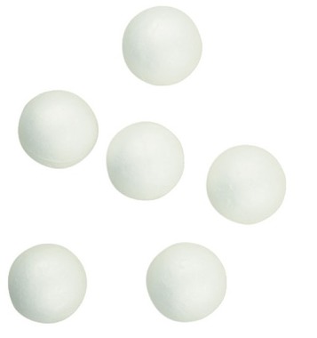 Polystyrene Parts – Ball 4 cm, 6 pcs