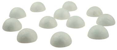 Polystyrene Buttons 2,5 x 1,5 cm, 12 pcs