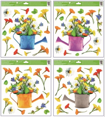 Window Cling Watering Can 30 x 33.5 cm