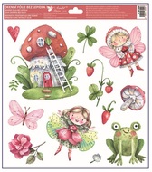 Decorative Window Cling – Toadstool with green frog