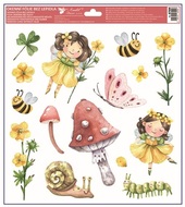 Decorative Window Cling – Yellow fairies