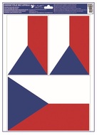 Decorative Window Cling – Czech flag (3 pc.)