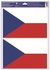 Decorative Window Cling – Czech flag (2 pc.)
