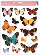 Decorative Window Cling – Colorful butterflies (13 pcs)