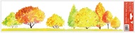 Decorative Window Cling – Trees in shades of yellow, orange and light green