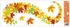 Decorative Window Cling – Green-yellow Leaves in a contrasting spiral