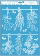 Decorative Window Cling – Plants Hanging on A String