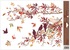 Decorative Window Cling – Branches with Birds and wine Leaves