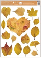 Decorative Window Cling – Heart of orange Leaves
