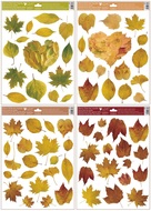 Self-Adhering Window Decoration Natural 30 x 42 cm, Autumn Leaves