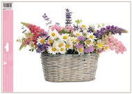 Decorative Window Cling – Meadow Flowers with Daisies
