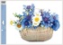Decorative Window Cling – Blue Flowers