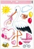 Decorative Window Cling – Standing Stork Pink