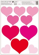 Decorative Window Cling – Large Hearts