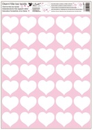 Decorative Window Cling – Small White Hearts